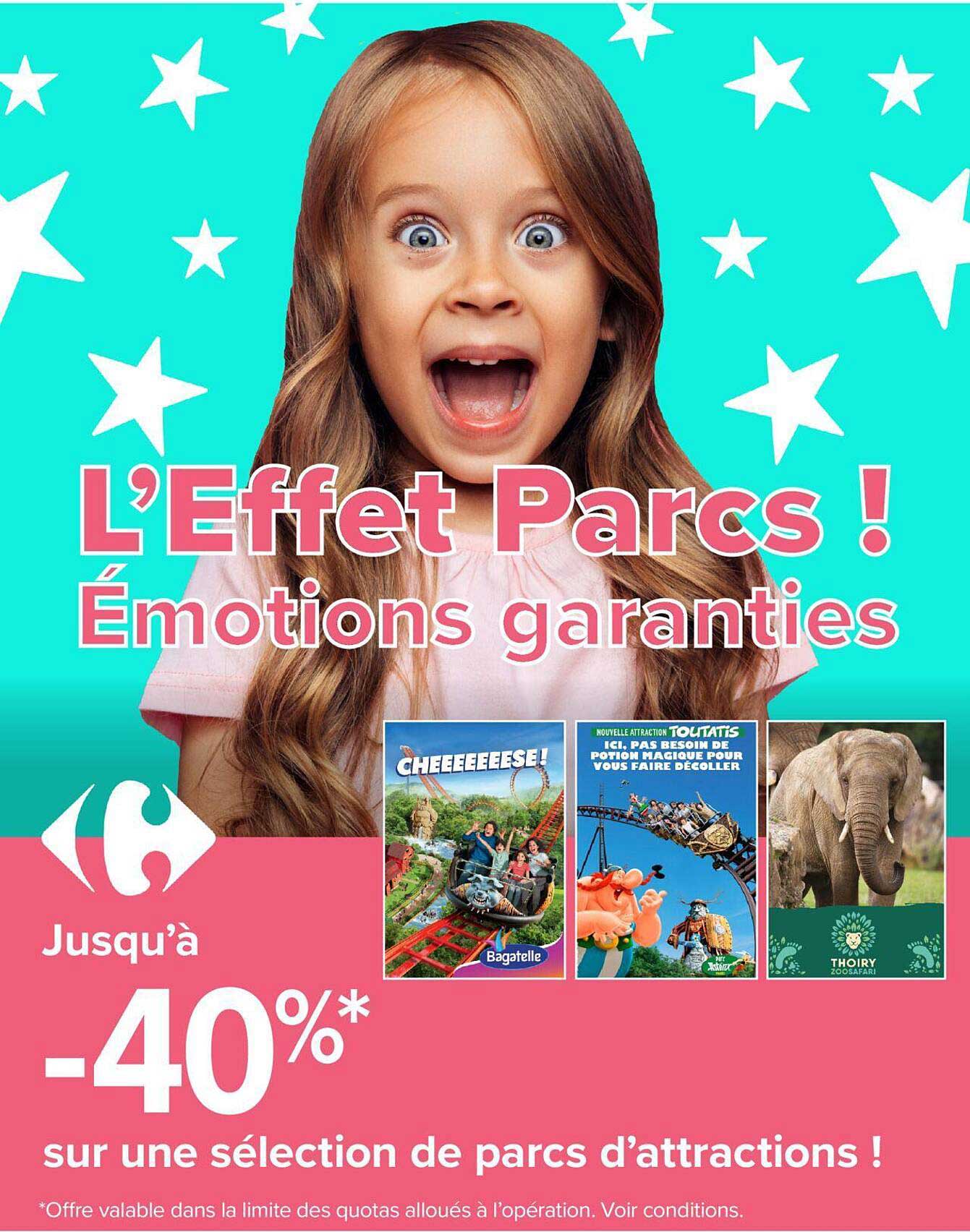 sélection de parcs d'attractions