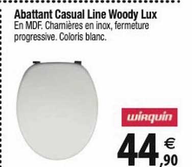 abattant casual line woody lux wirquin