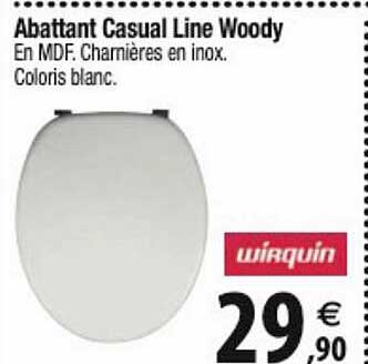 abattant casual line woody wirquin