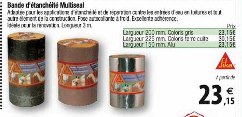 bande d'étanchéité multiseal sika