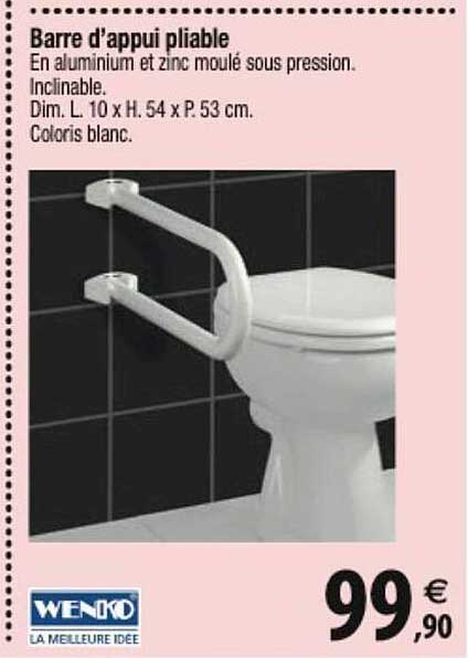 barre d'appui pliable wenko