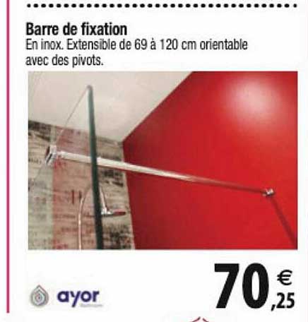barre de fixation ayor