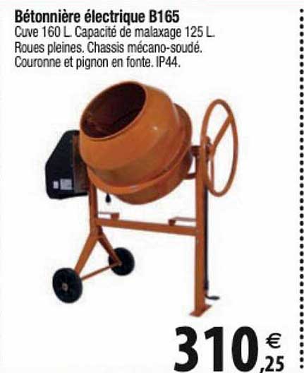 bétonnière électrique b165