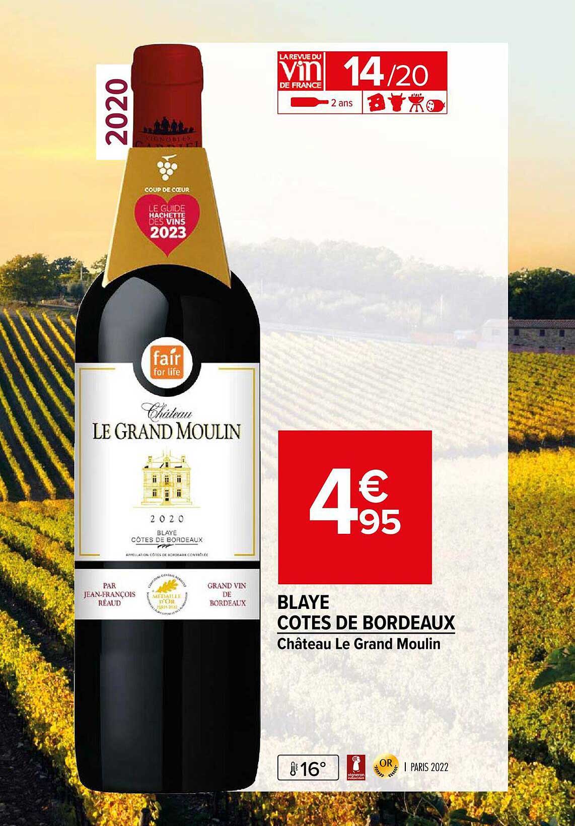 blaye cotes de boerdeaux château le grand moulin