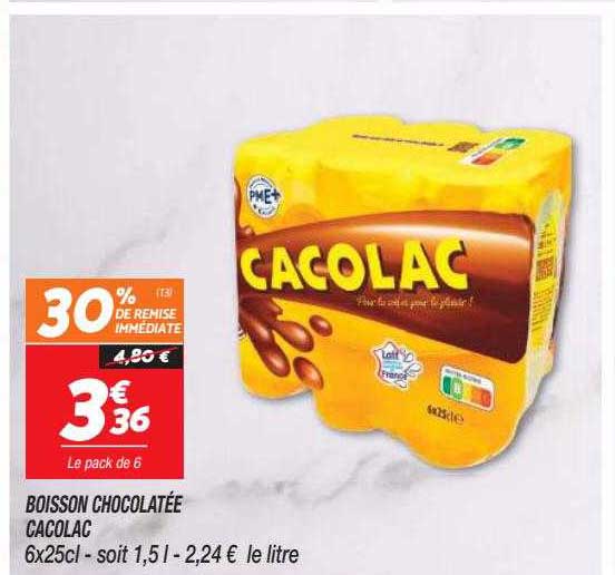 boisson chocolatée cacolac