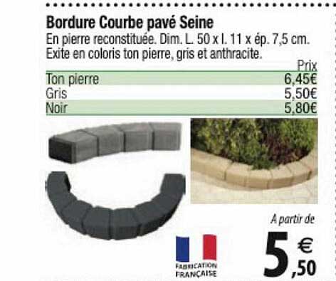 Bordure Courbe Pavé Seine
