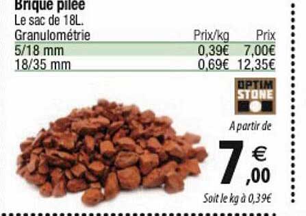 brique pilée optim stone
