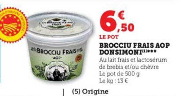 brocciu frais aop donsimoni