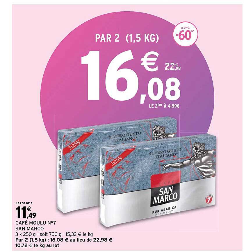 caffé moulu n°7 san marco