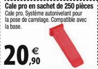 Cale Pro En Sachet De 250 Pièces