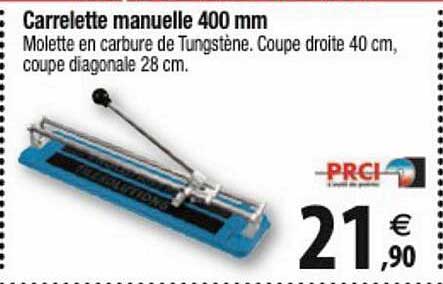 carrelette manuelle 400 cm prci