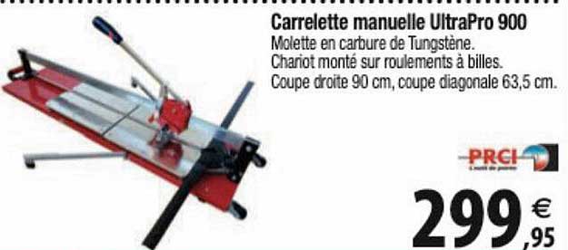 carrelette manuelle ultraPro 900 prci
