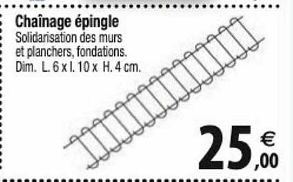 chaînage épingle