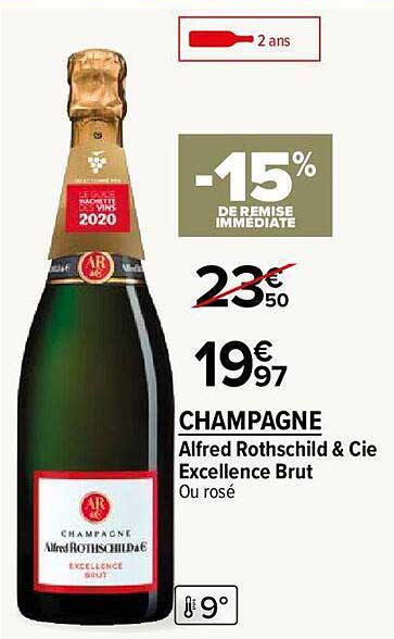 Champagne Alfred Rothschild & Cie Excellence Brut Ou Rosé