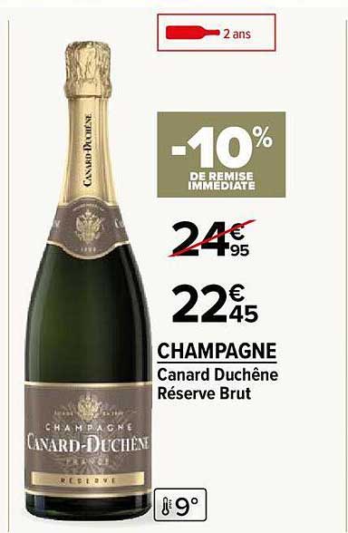 champagne canard duchêne réserve brut