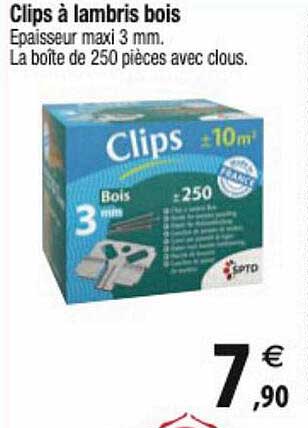 Clips à Lambris Bois