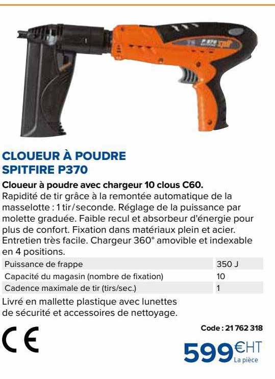cloueur à poudre spitfire p370