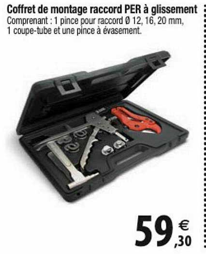 coffret de montage raccord per à glissement