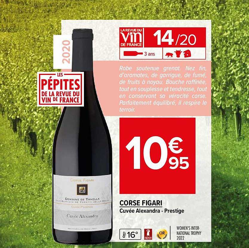 corse figari cuvée alexandra - prestige