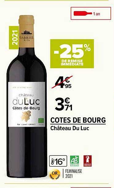 cotes de bourg château du luc