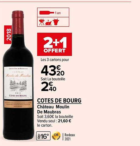 cotes de bourg château moulin de maubras