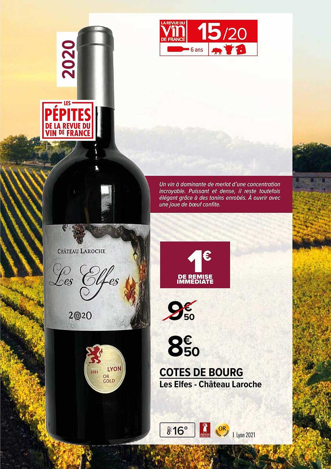 cotes de bourg les elfes - château laroche