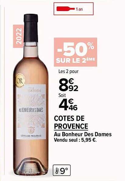 Cotes De Provence Au Bonheur Des Dames