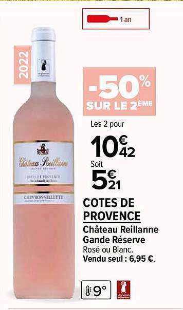 cotes de provence château reillanne gande réserve