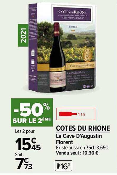 cotes du rhone la cave d'augustin florent