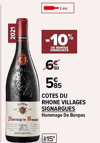 Cotes Du Rhone Villages Signargues Hommage De Bonpas