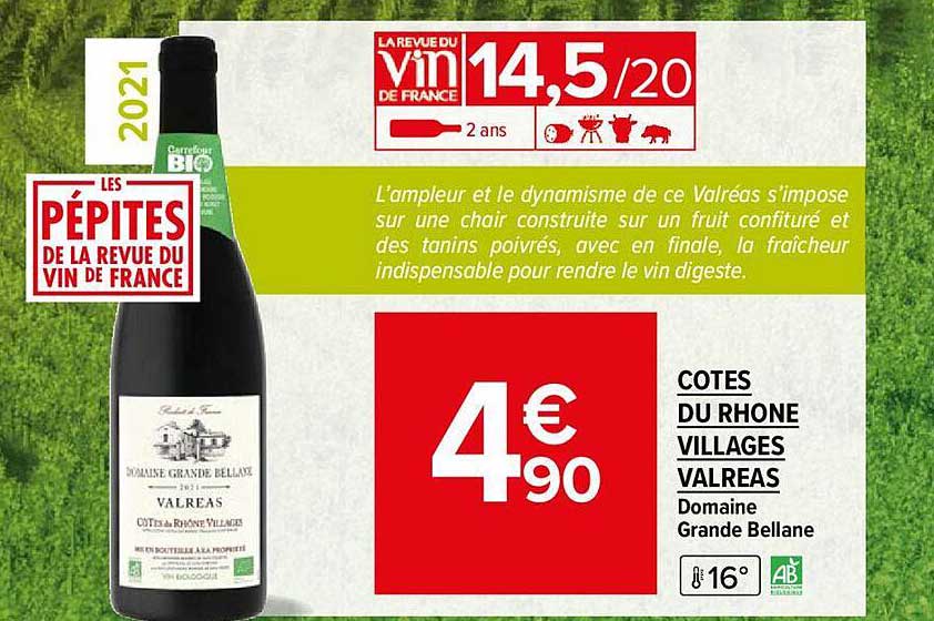 cotes du rhone villages valreas domaine grande bellane