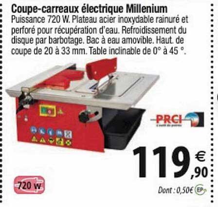 coupe-carreaux électrique millenium prci