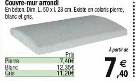 couvre-mur arrondi