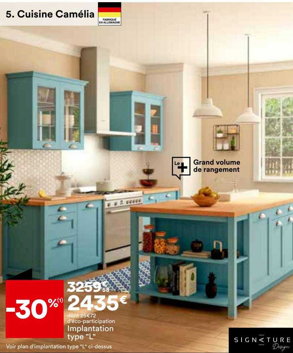 cuisine camélia implantation type "l"
