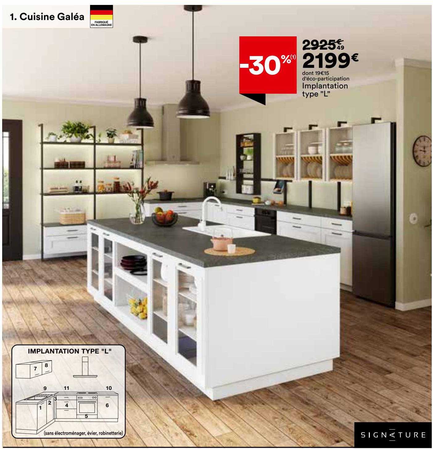 cuisine galéa implantation type "l"