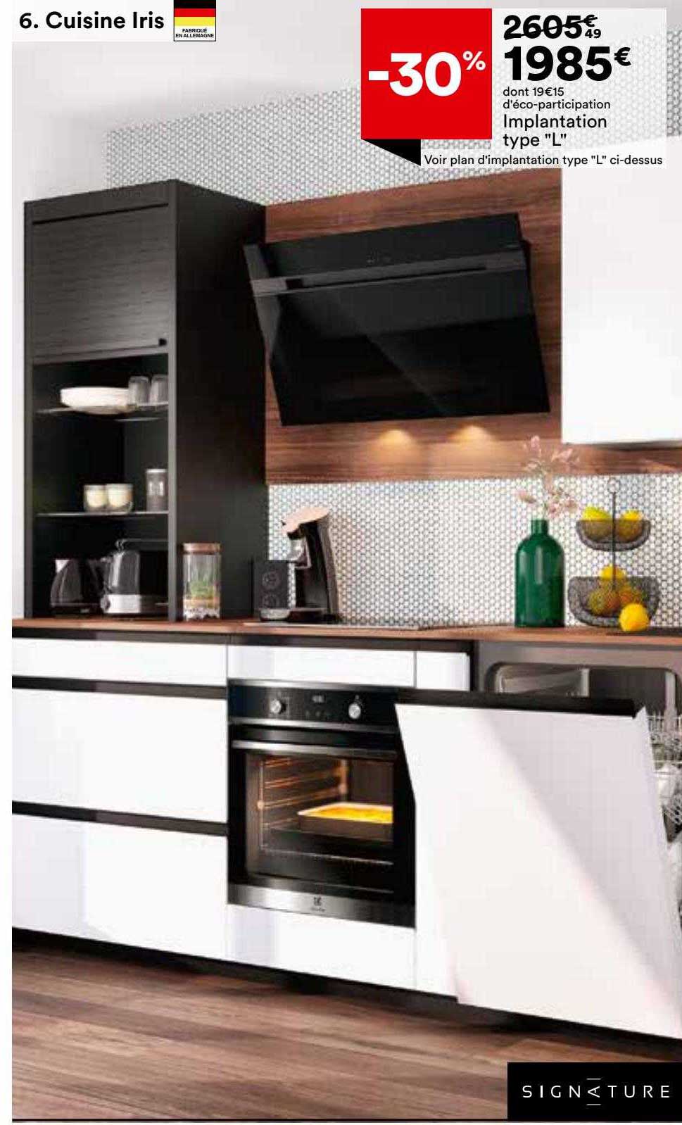 cuisine iris implantation type "l"