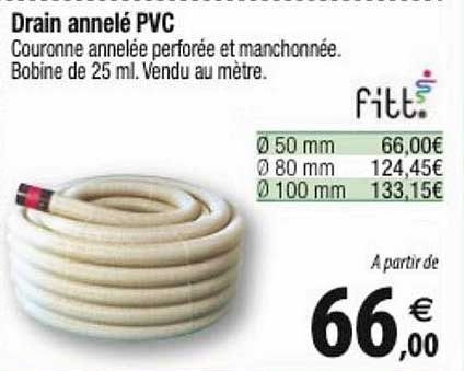 drain annelé pvc fitt.