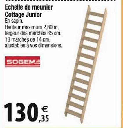 échelle de meunier cottage junior sogem