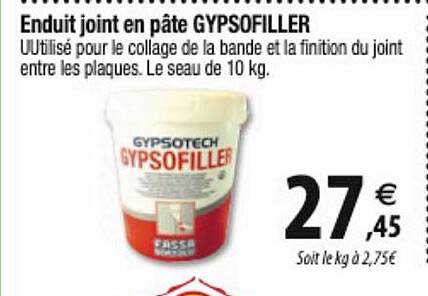 Enduit Joint En Pâte Gypsofiller