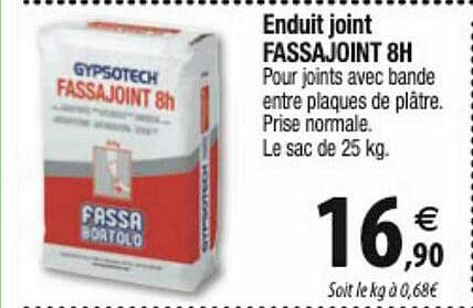 enduit joint fassajoint 8h gypsotech