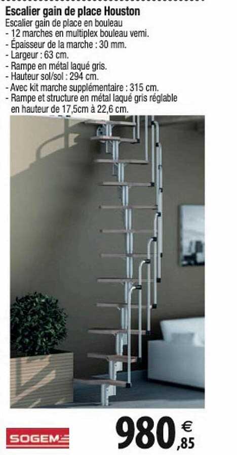escalier gain de place houston sogem