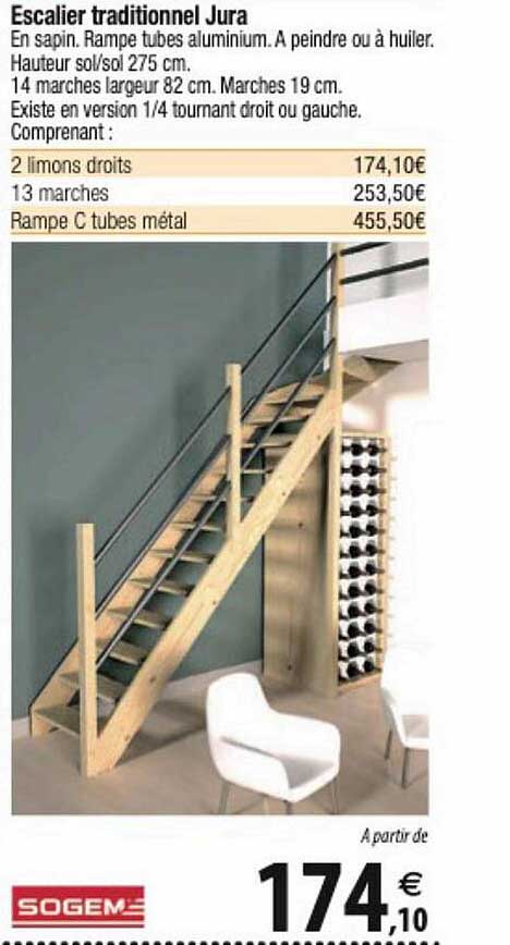 escalier traditionnel jura sogem