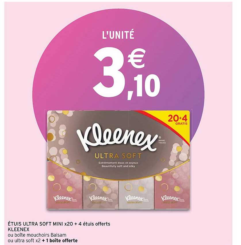 étuis Ultra Soft Mini Kleenex