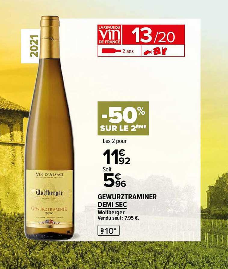 Gewurztraminer Demi Sec Wolfberger