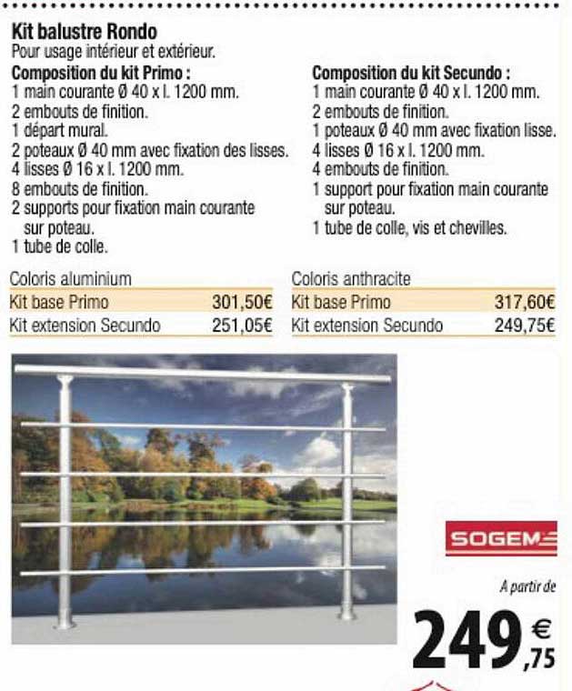 kit balustre rondo