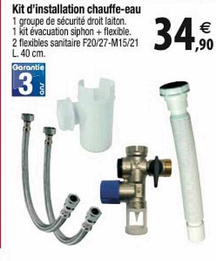 kit d'installation chauffe-eau