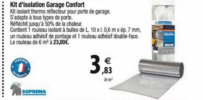 kit d'isolation garage confort soprema