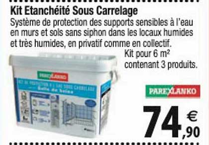 kit étanchéité sous carrelage parexlanko