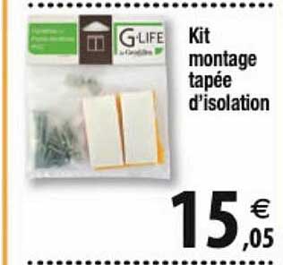 kit montage tapée d'isolation