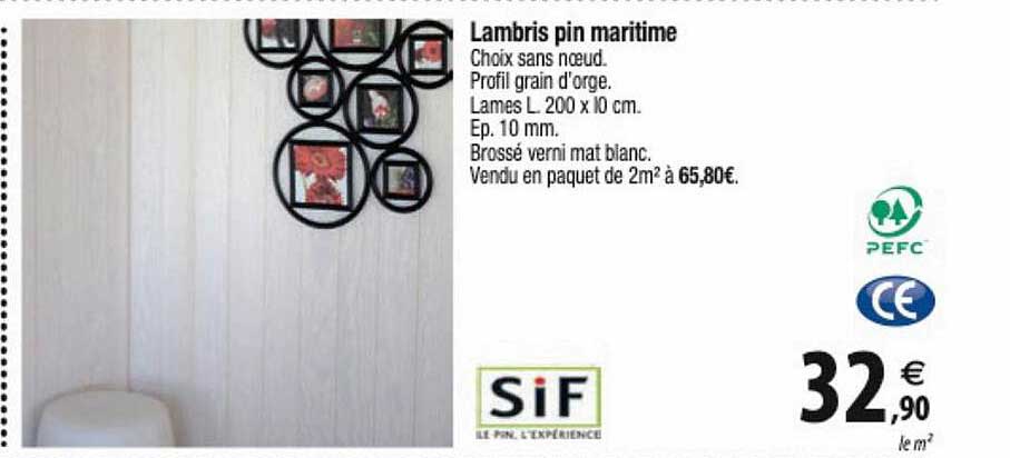 lambris pin maritime sif